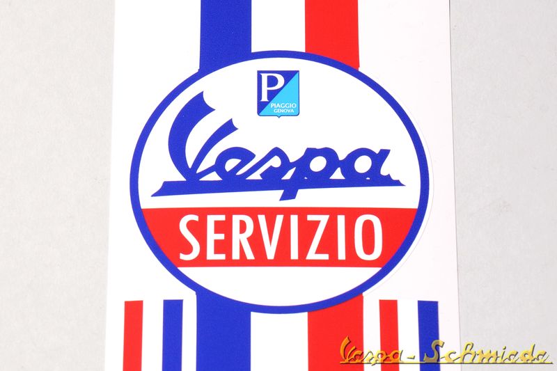 Mobile Preview: Dekor "Vespa Servizio" Beinschild