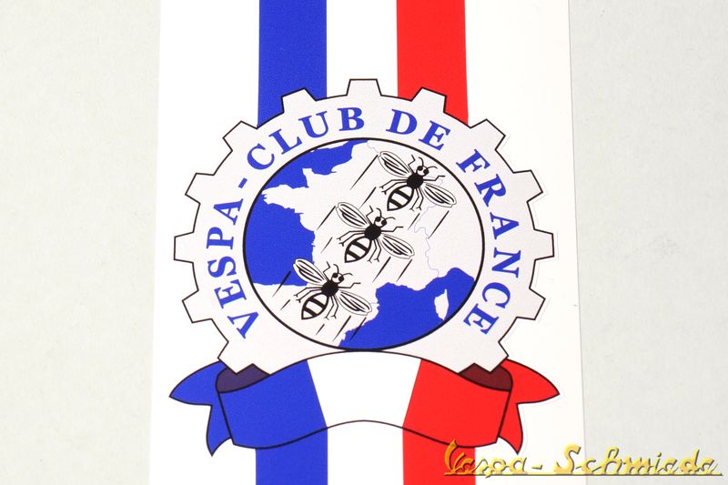 Dekor "Vespa Club de France" Beinschild