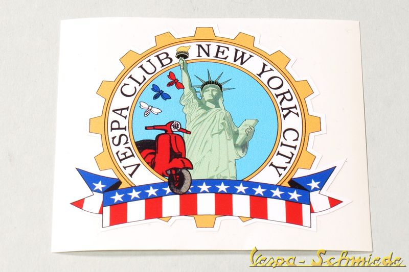 Aufkleber "Vespa Club New York"