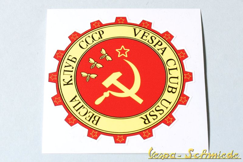 Aufkleber "Vespa Club USSR"
