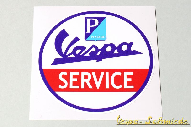Aufkleber "Vespa Service"