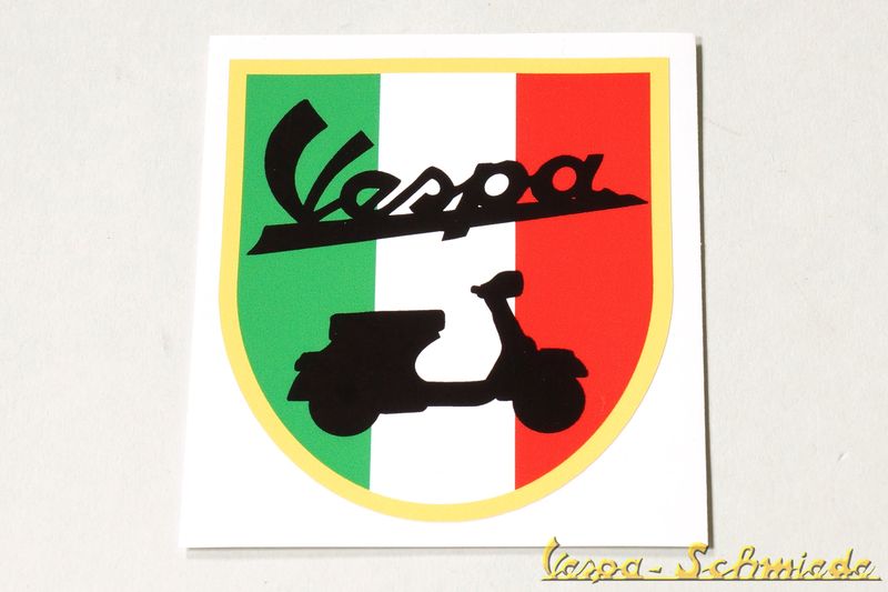 Aufkleber "Vespa - Italienische Flagge"