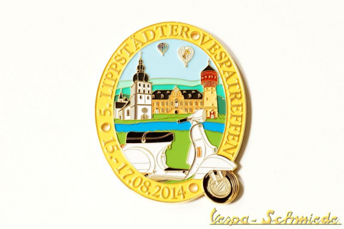Plakette "5. Lippstädter Vespa-Treffen 2014"