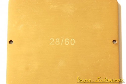Plakette "Jubiläumsausfahrt 60 Jahre Vespa" - 60 Stück weltweit