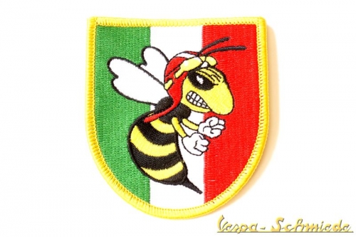 Aufnäher "Italy Wappen / Böse Wespe"