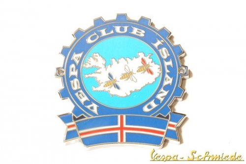 Plakette "Vespa Club Island" - Limitiert 100 Stk. weltweit!