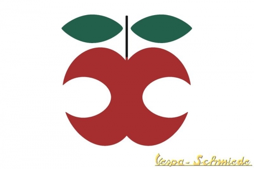 Aufkleber "Chi VESPA mangia le mele / Apfel 17"