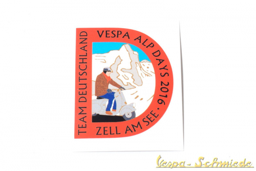 Aufkleber "Vespa Alp Days 2016"