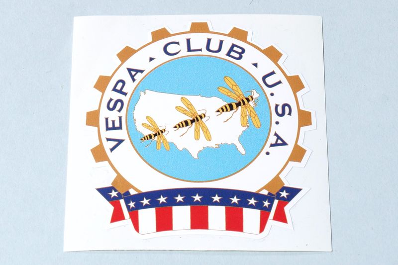 Aufkleber "Vespa Club U.S.A."