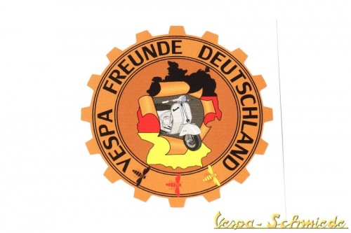 Aufkleber "Vespa Freunde Deutschland"