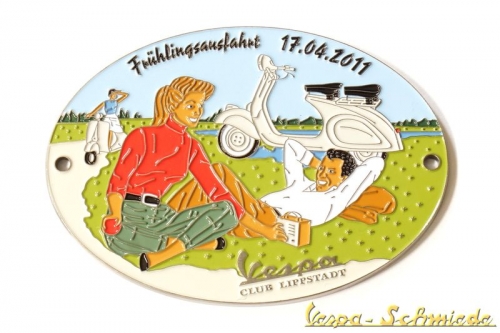 Plakette "Frühlingsausfahrt Lippstadt 2011" - 50 Stk. weltweit S