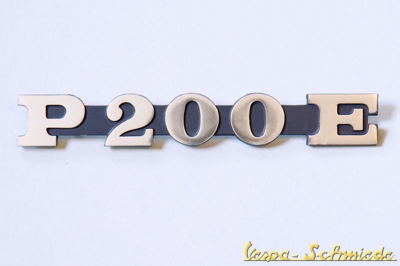 Schriftzug Seitenhaube "P200E"