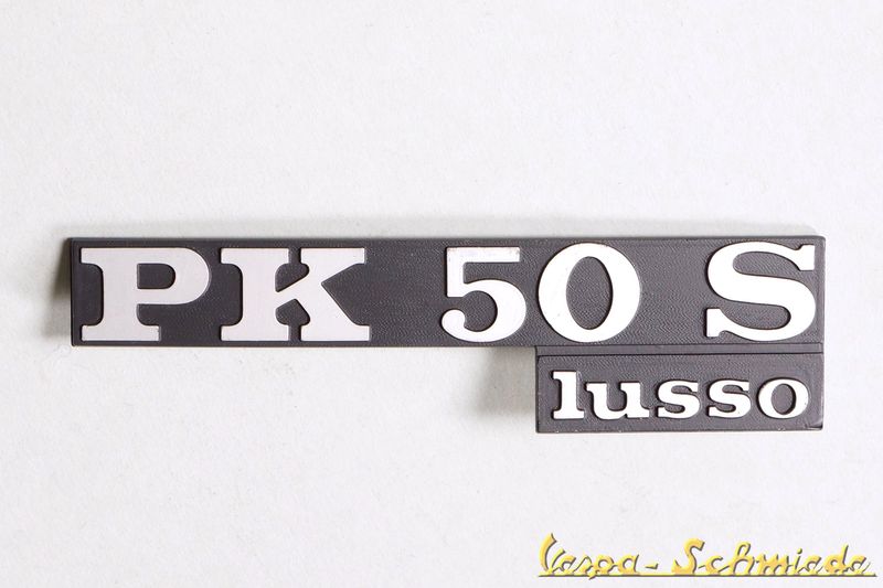 Schriftzug Seitenhaube "PK 50 S lusso"