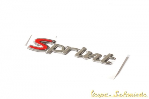 Schriftzug "Sprint" - Chrom - Zum Kleben / Beinschild