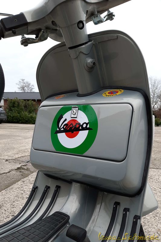 VESPA GTS - 3D-Emblem-Set - Schwarz 5 Varianten Handschuhfach Aufkleber