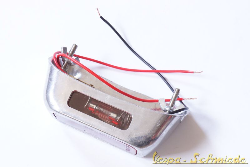 9734 - Rücklicht Blinker Komplett Mit Gemma Weiß Vespa 125 PK S