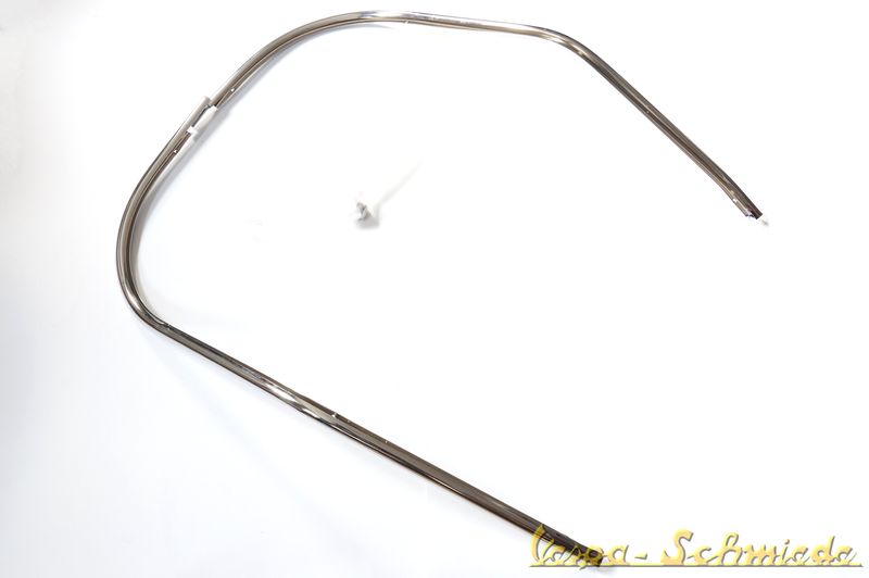 FACO Windschild Getönt – Für Piaggio Vespa Sprint, Hell Getönt, Mit Chrom-Anschlüssen, 440x540 Mm