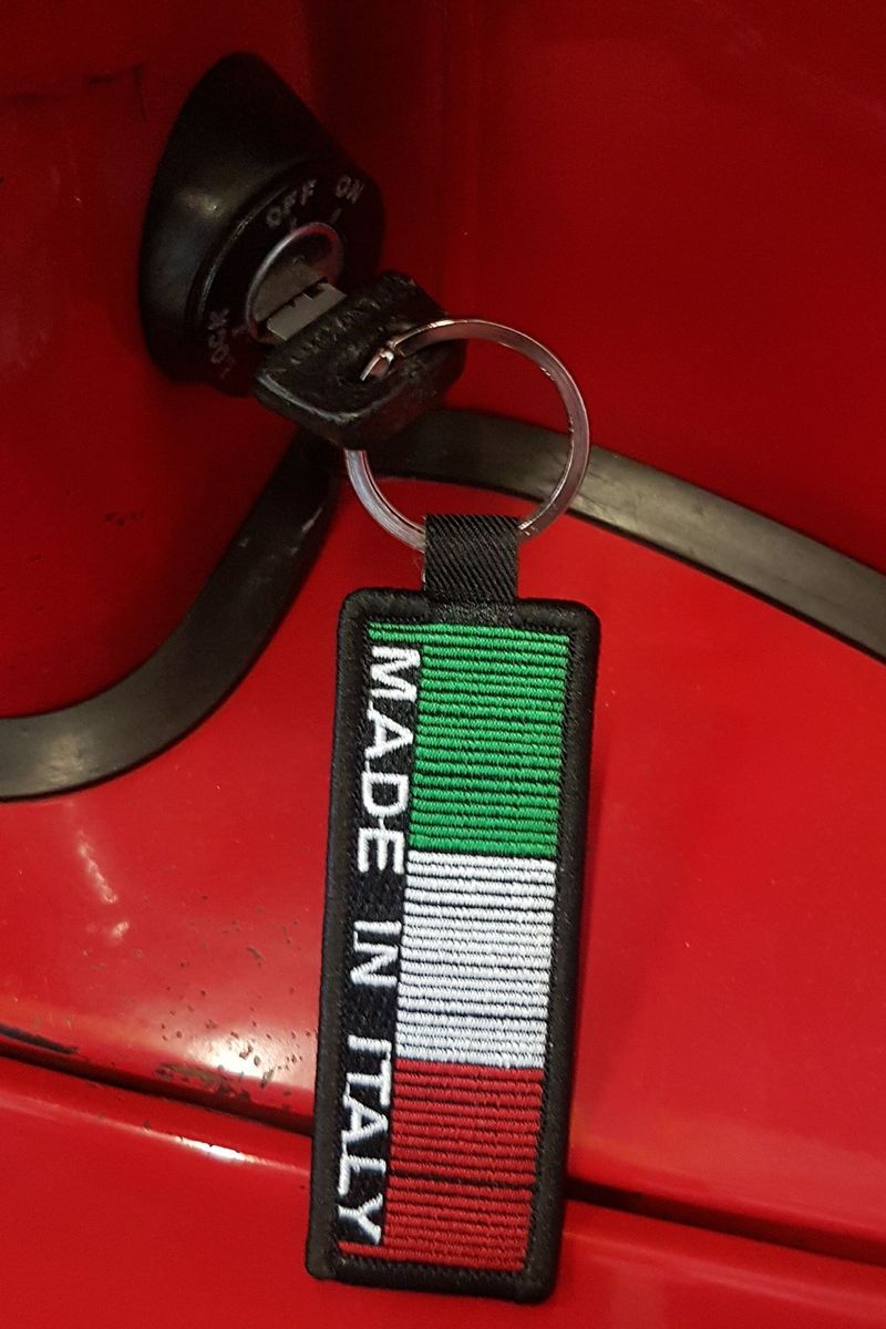 Schlüsselanhänger Flagge Tricolor Italien Auto Moto Piaggio 