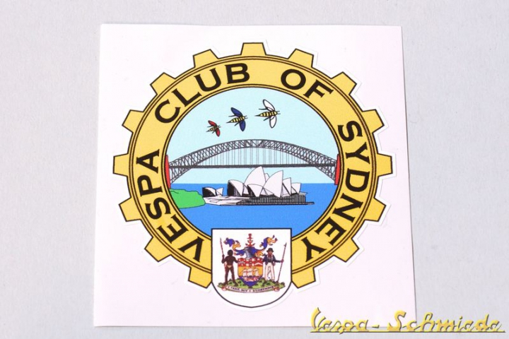 Aufkleber "Vespa Club of Sydney"