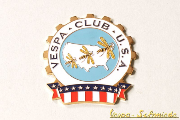 Plakette "Vespa Club U.S.A."
