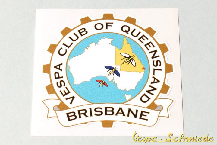 Aufkleber "Vespa Club of Queensland"