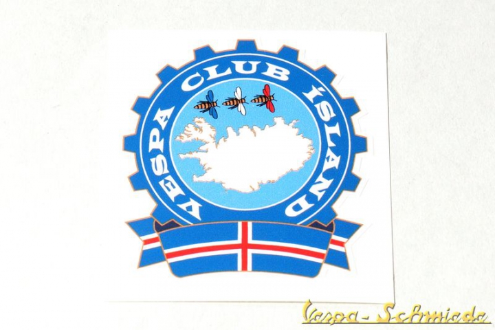 Aufkleber "Vespa Club Island"