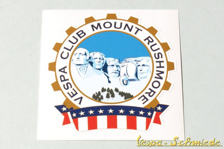 Aufkleber "Vespa Club Mount Rushmore"