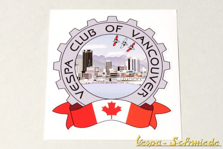 Aufkleber "Vespa Club of Vancouver"