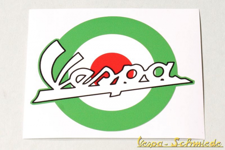Aufkleber "Vespa Target" - Grün