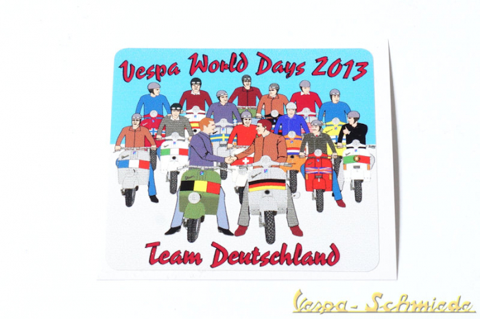 Aufkleber "Vespa World Days 2013"