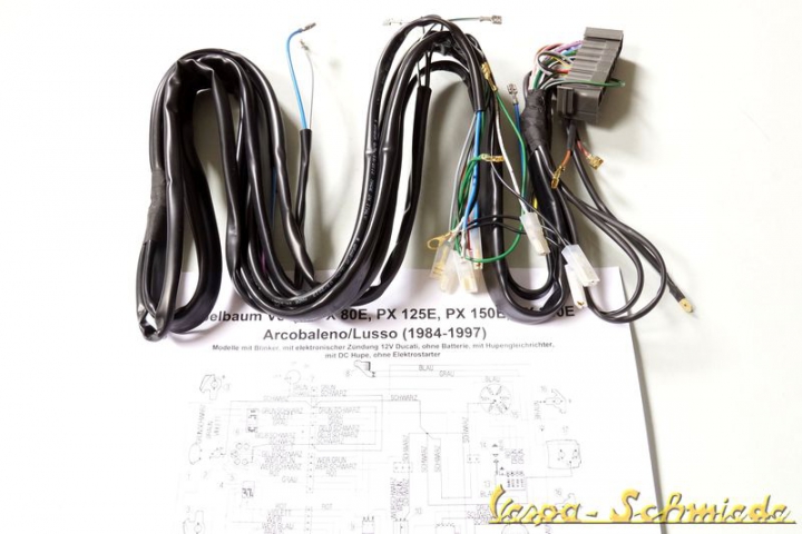 Original Kabelbaum - PX Lusso ohne Batterie / mit Gleichrichter