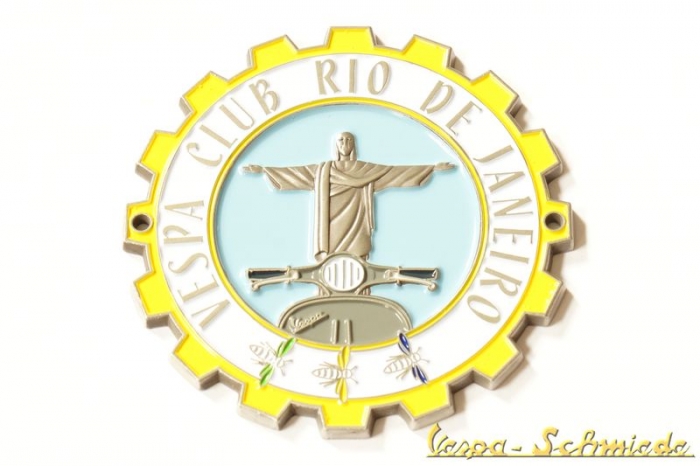 Plakette "Vespa Club Rio de Janeiro" - 100 Stück weltweit!