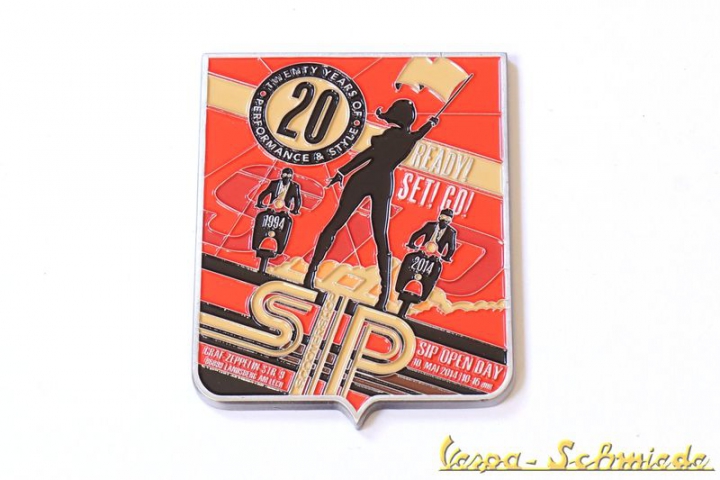 Plakette "20 Jahre SIP Scootershop 1994-2014"
