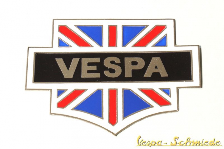 Plakette Union Jack "Vespa"