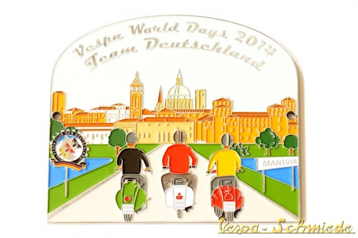 Plakette "Vespa World Days 2014" - Silber - Limitert auf 100 Stk
