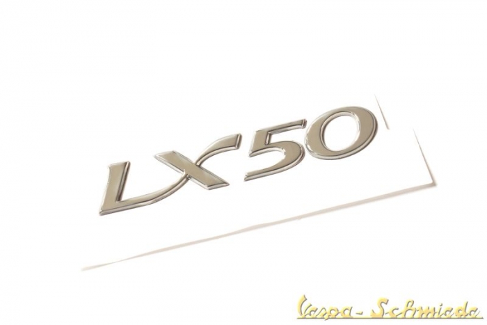 Schriftzug "LX 50" - Zum Kleben / Seitenhaube