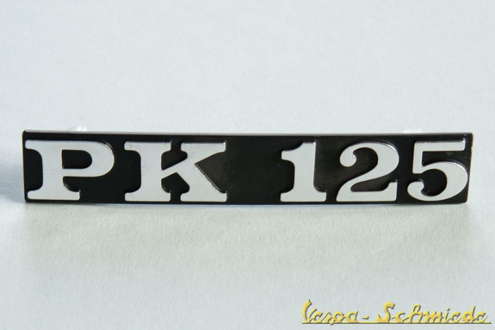 Schriftzug Seitenhaube "PK 125"
