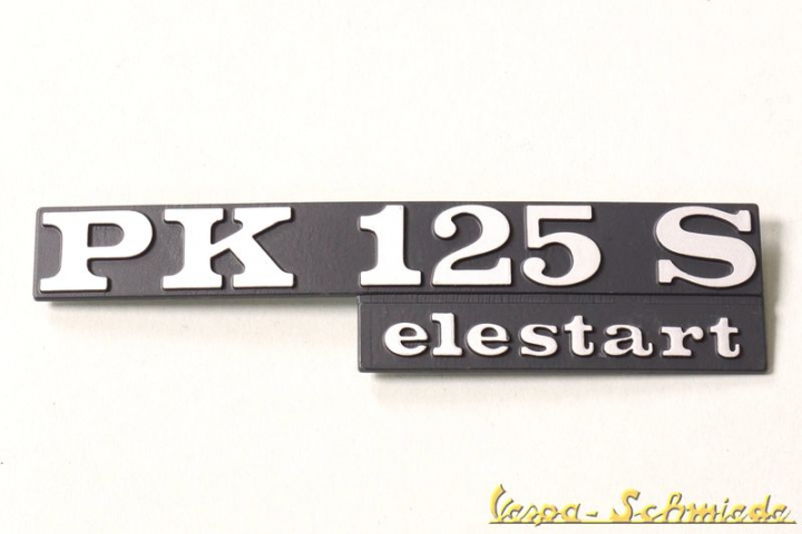 Schriftzug Seitenhaube "PK 125 S elestart"