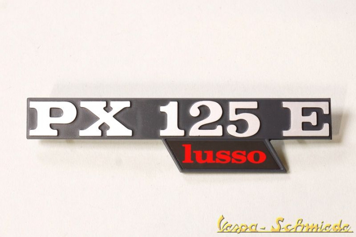 Schriftzug Seitenhaube "PX125E lusso"