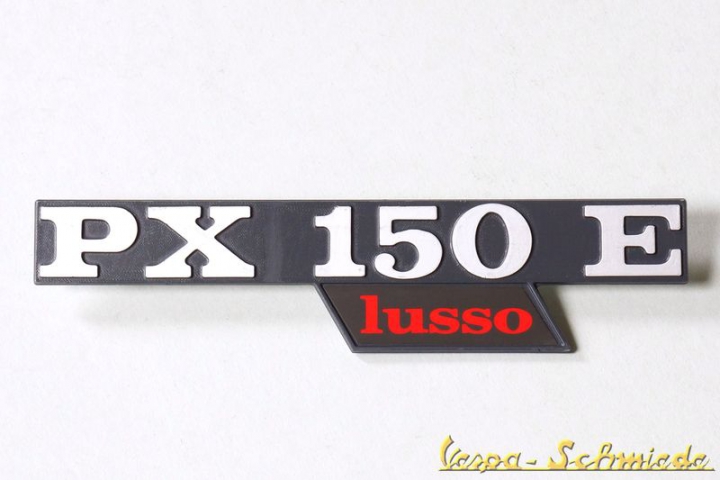 Schriftzug Seitenhaube "PX150E lusso"
