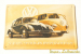Volkswagen Blech-Postkarte "Bulli & Käfer / Der Volkswagen"