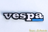 Schriftzug Beinschild "Vespa" - Silber / Blau - PK / PX