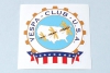 Aufkleber "Vespa Club U.S.A."