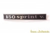 Schriftzug Heck "150 sprint v."